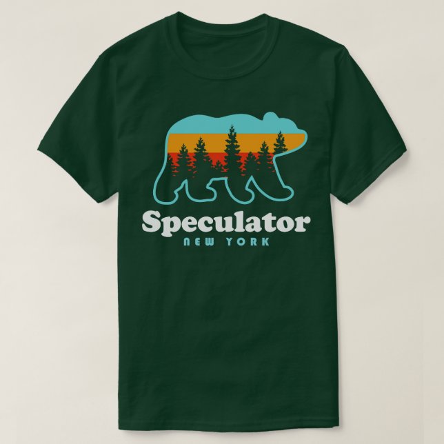 Spekulator NY Adirondacks Bärenspekulator Hoher Pe T-Shirt (Design vorne)