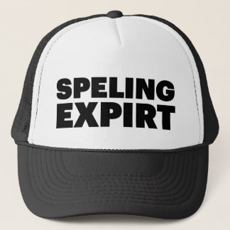 SPELING EXPIRT Spaßslogan-Fernlastfahrerhut Truckerkappe