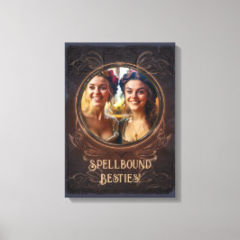 Spellbound besties - Hexes mittelalterliches Gedäc Leinwanddruck