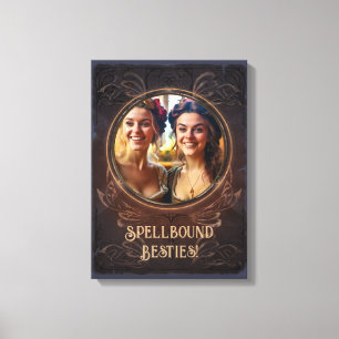 Spellbound besties - Hexes mittelalterliches Gedäc Leinwanddruck
