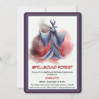 Spellbound Forest – Dark Fairy Birthday Party  Einladung