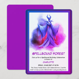 Spellbound Forest – Dark Fairy Birthday Party Einladung