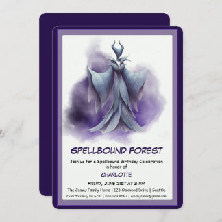 Spellbound Forest – Dark Fairy Birthday Party Einladung