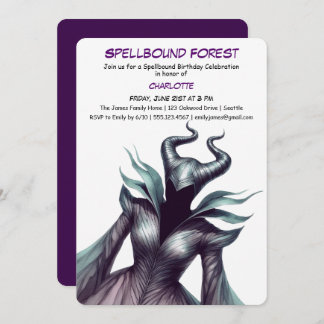 Spellbound Forest – Dark Fairy Birthday Party Einladung