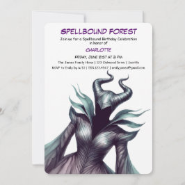 Spellbound Forest – Dark Fairy Birthday Party Einladung