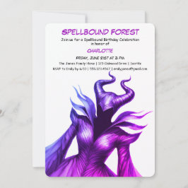 Spellbound Forest – Dark Fairy Birthday Party Einladung