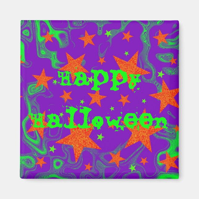Spellbound 'Happy Halloween' Kühlschrankmagnet Magnet (Vorne)