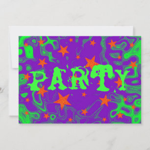 Spellbound-lila "Party"-Einladung Einladung