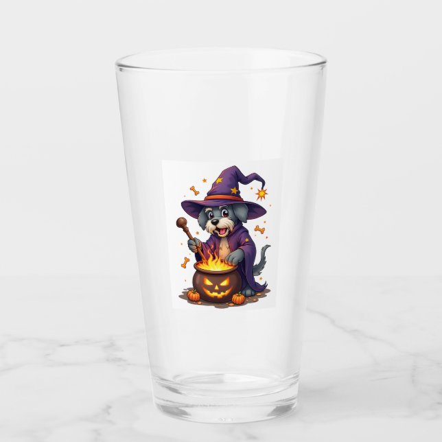 Spellcasting Schnauzer Glas (Vorderseite)