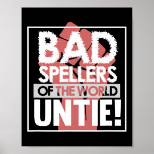 Speller des World Dyslexia Awareness Therapist Gre Poster
