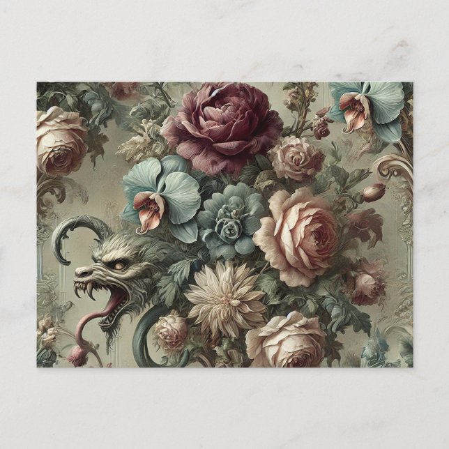 Spellhound - Gothic Viktorianisch Feiertagspostkarte (Vorderseite)