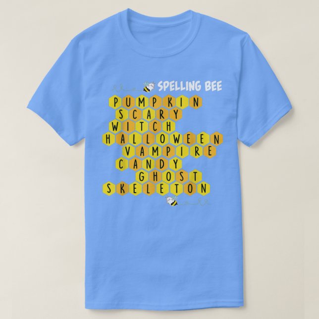 Spelling Bee Pun Halloween Kostüm für Teachers  T-Shirt (Design vorne)