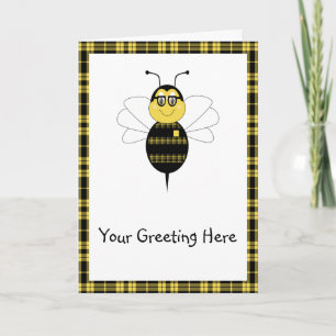 SpellingBee Bumble Bee Greeting Card Karte