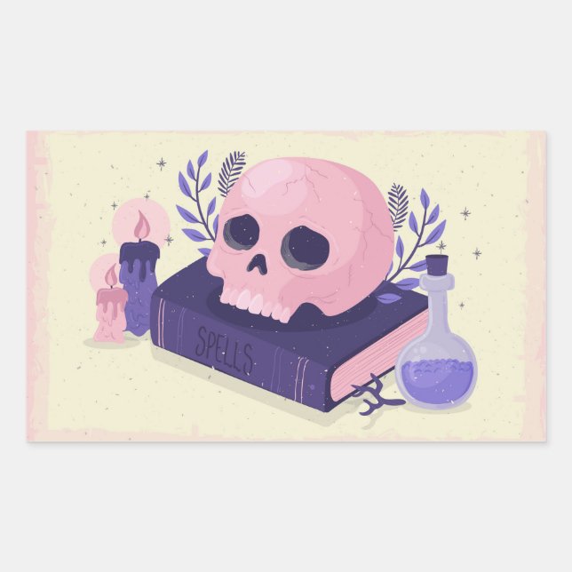 Spells Rechteckiger Aufkleber (Vorderseite)