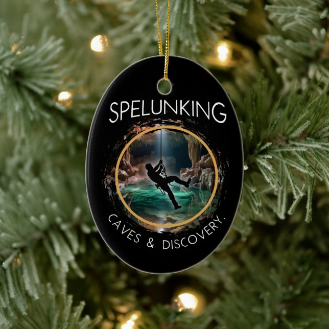 Spelunker, Höhlen und Entdeckungen Spelunker Natur Keramik Ornament (Baum)