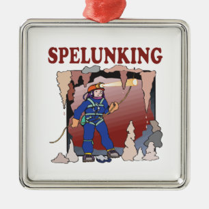 Spelunking 5 silbernes ornament