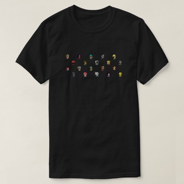 Spelunky 2 Characters Pattern Classic T-Shirt (Design vorne)
