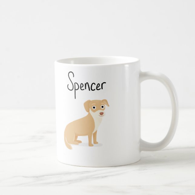 Spencer der Hund! Kaffeetasse (Rechts)
