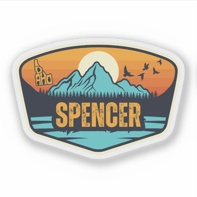 Spencer, Idaho Aufkleber (Vorderseite)