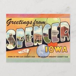 Spencer Iowa Postkarte