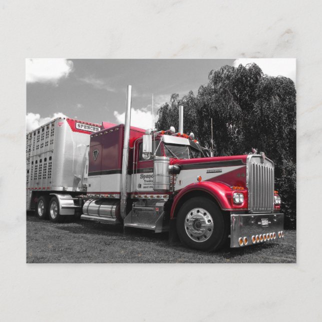 Spencer Kenworth W900A Postkarte (Vorderseite)