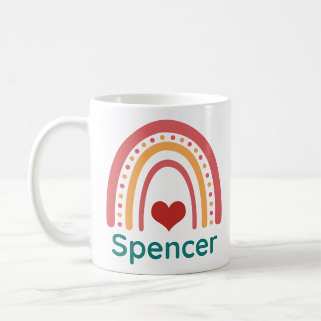 Spencer Vintag Boho Rainbow Kaffeetasse (Links)