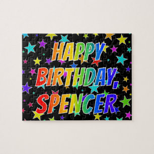 "SPENCER" Vorname, Spaß "GLÜCKLICHER GEBURTSTAG" Puzzle