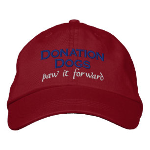 Spende Hunde (paw it forward) Hat Red Bestickte Baseballkappe