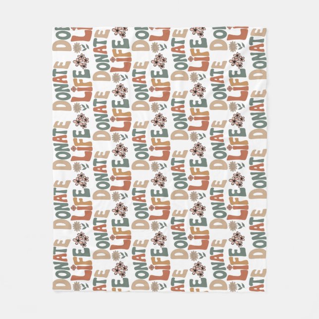 Spende Leben BOHO Fleecedecke (Vorderseite)