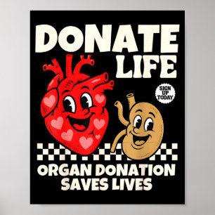 Spende Lebensblutspende Organspende rettet Poster