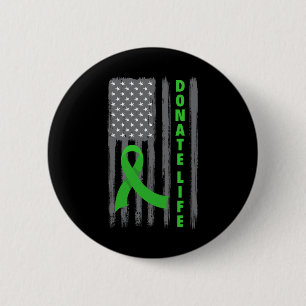 Spende Life Patriotic American Flag Usa Kidney Don Button