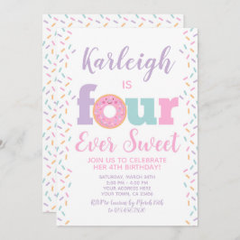 Spende Vier Süße Einladung