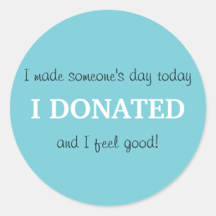 Spenden-Aufkleber Runder Aufkleber