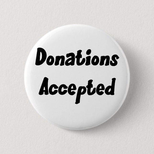 Spenden geltender Knopf Button (Vorderseite)