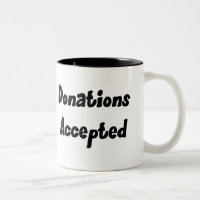 Spenden nahmen Tasse an