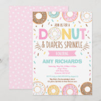 Spenden und Windeln Baby Sprinkle Einladung