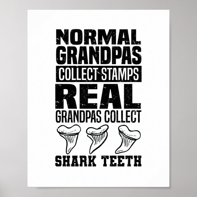 Spenden von Haizähnchen | Shark Tooth Hobby Poster (Vorne)