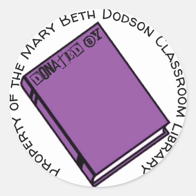 Spenden von runder aufkleber (Vorderseite)