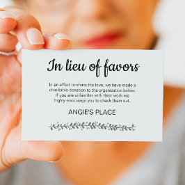 Spenden von Wohltätigkeiten mit Tischplatzierung Platzkarte