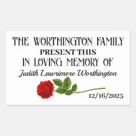 Spendenaufkleber Rechteckiger Aufkleber