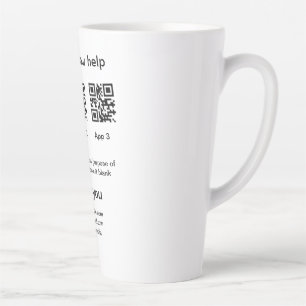 Spendensammlungstipp jar fügen Sie Ihre q r Name c Milchtasse