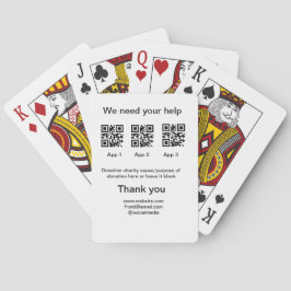 Spendensammlungstipp jar fügen Sie Ihre q r Name c Spielkarten