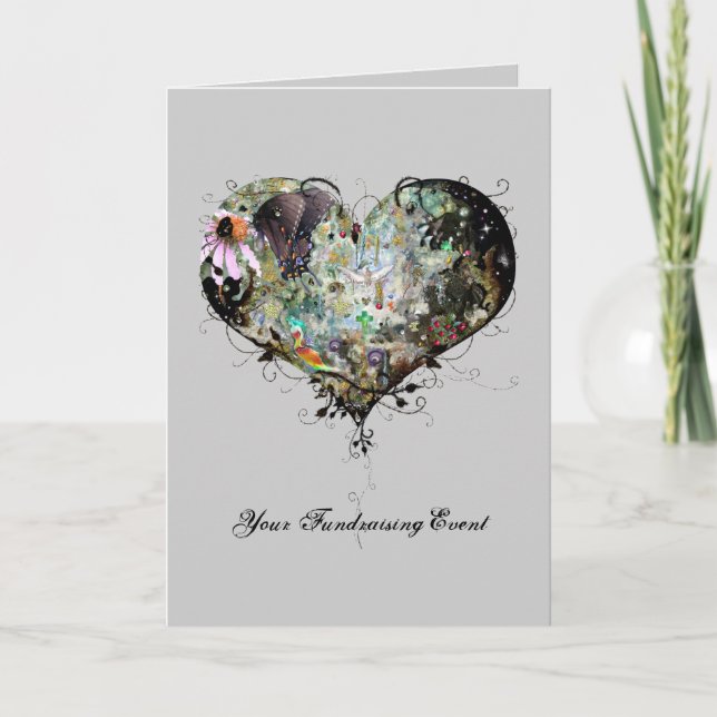 Spendenveranstaltung Einladung (Vorderseite)