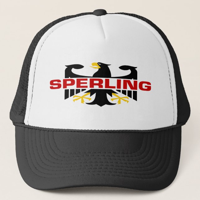 Sperling Familienname Truckerkappe (Vorderseite)