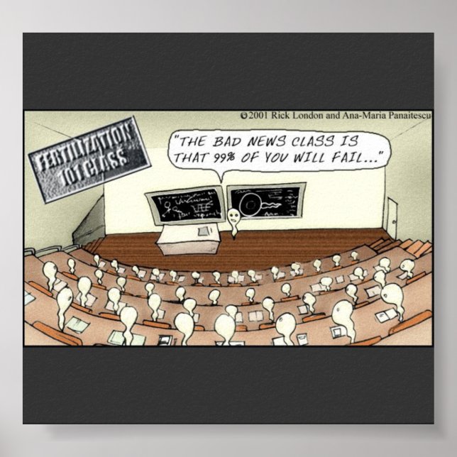 Sperm Class 101 Funny Poster (Vorne)