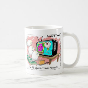 Sperm Travel Network Funny Cards T-Shirts & Gesche Kaffeetasse