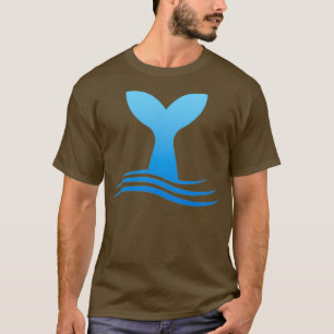 Sperm Whale Sperm Whale Schwanz in Waves Whale in  T-Shirt