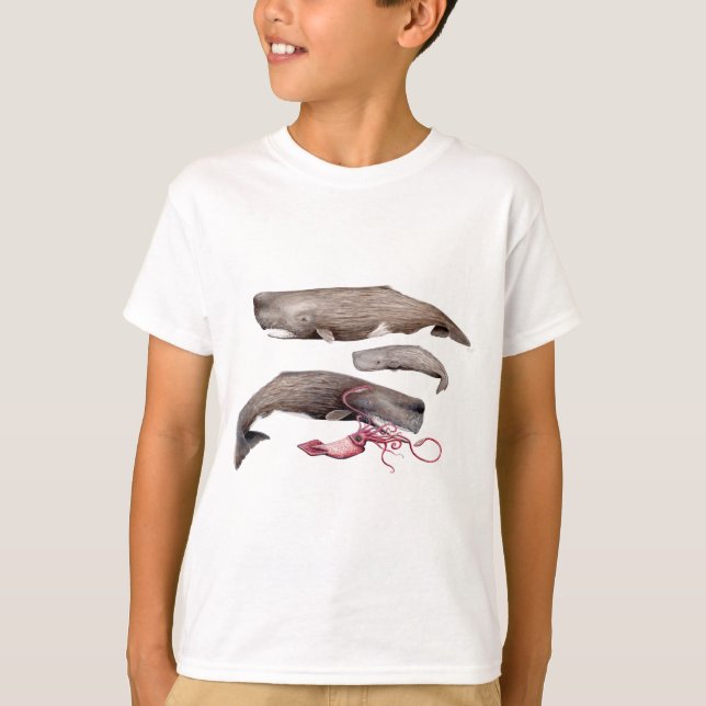 Sperm whale Trio T-Shirt (Vorderseite)