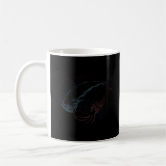 Sperm Whale Vs Giant Tintenfisch Traditionelle Tin Kaffeetasse