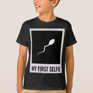 Sperma , Mein erster Selfie, Bild, Foto, lustig T-Shirt